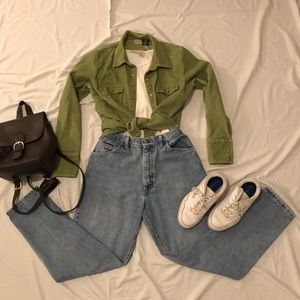 Vintage Corduroy Button Down Top